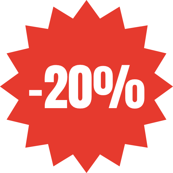 Pastille « -20 % »